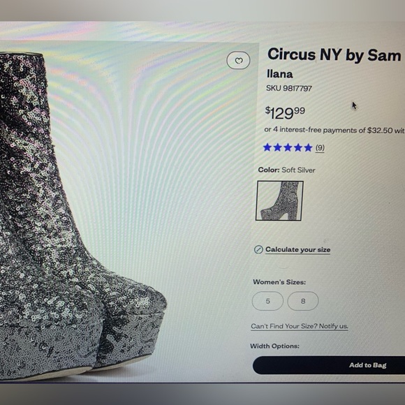Circus NY by Sam Edelman New Still in Box never worn. Green Sequin Sparkly Boots - Picture 11 of 11
